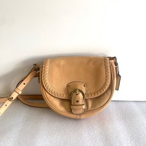 Coach Crossbody Tan Leather Small Bag Purse